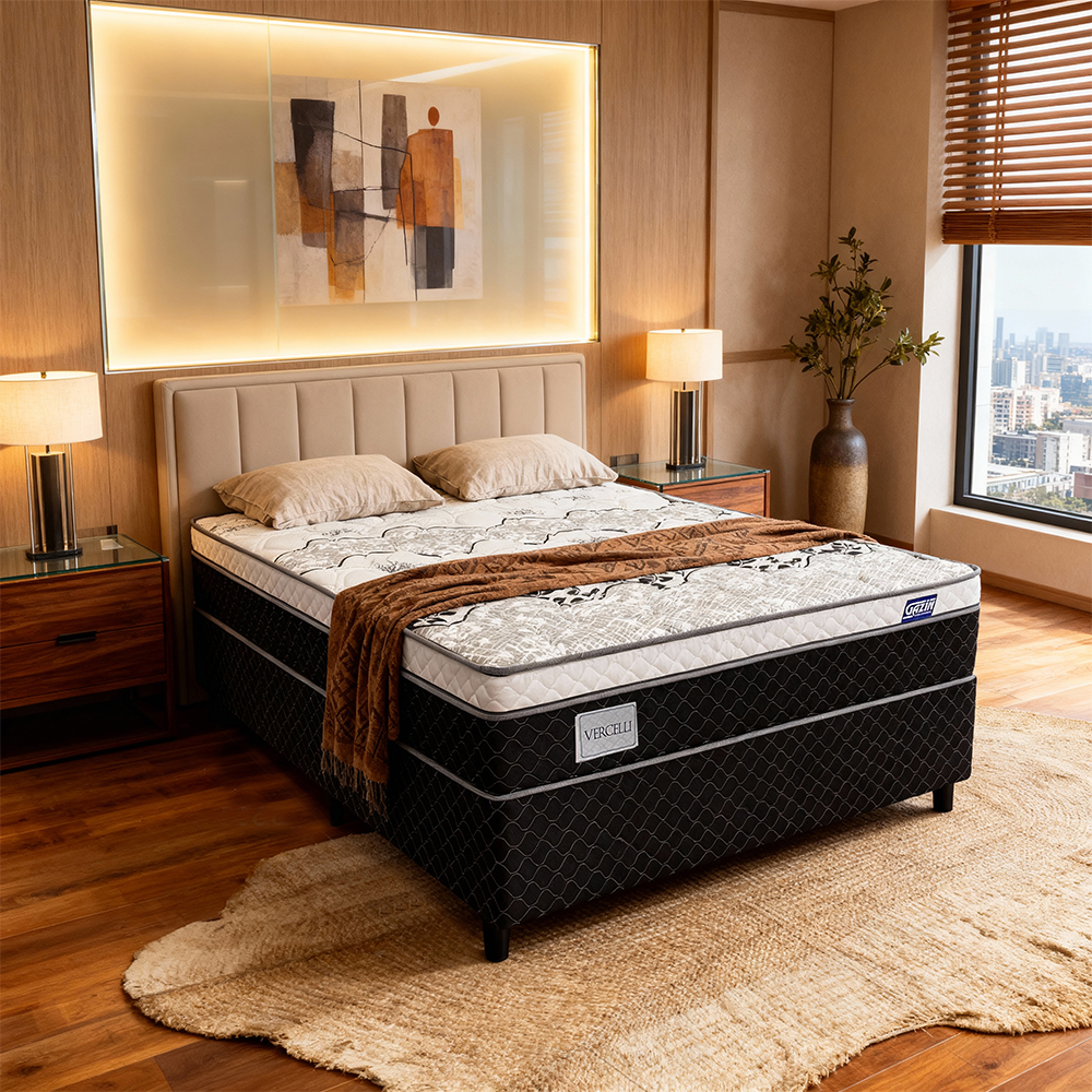 Colchão Cama Box Gazin Molas BlueWave Casal Vercelli  138x188