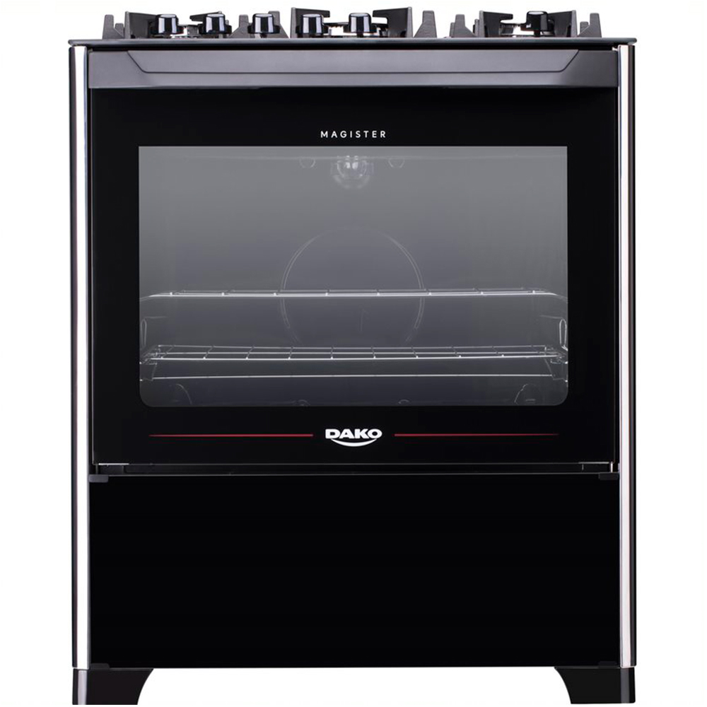Fogão Dako 5 Bocas Magister Automático Mesa de Vidro Forno 100L