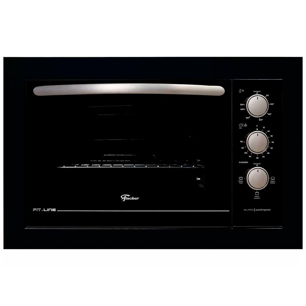 Forno Elétrico de Embutir 48L Fischer Fit Line com Timer 1775W