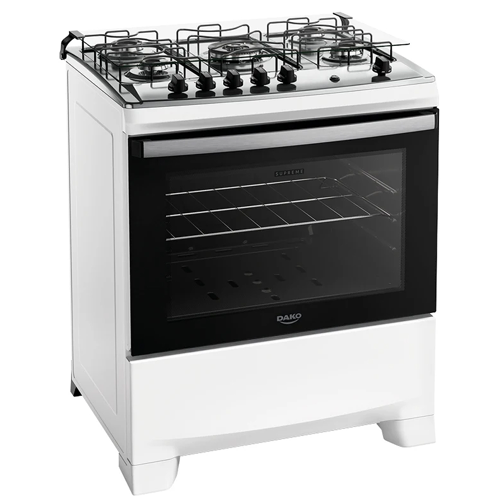 Fogão Dako Supreme 5 Bocas Automático Mesa de Inox