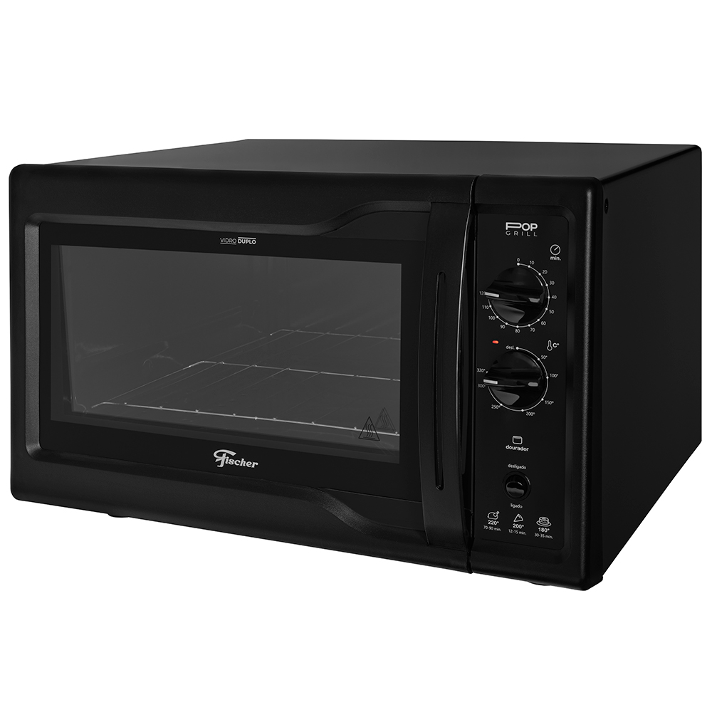 Forno Elétrico de Bancada 44L Fischer Pop Grill 1750W