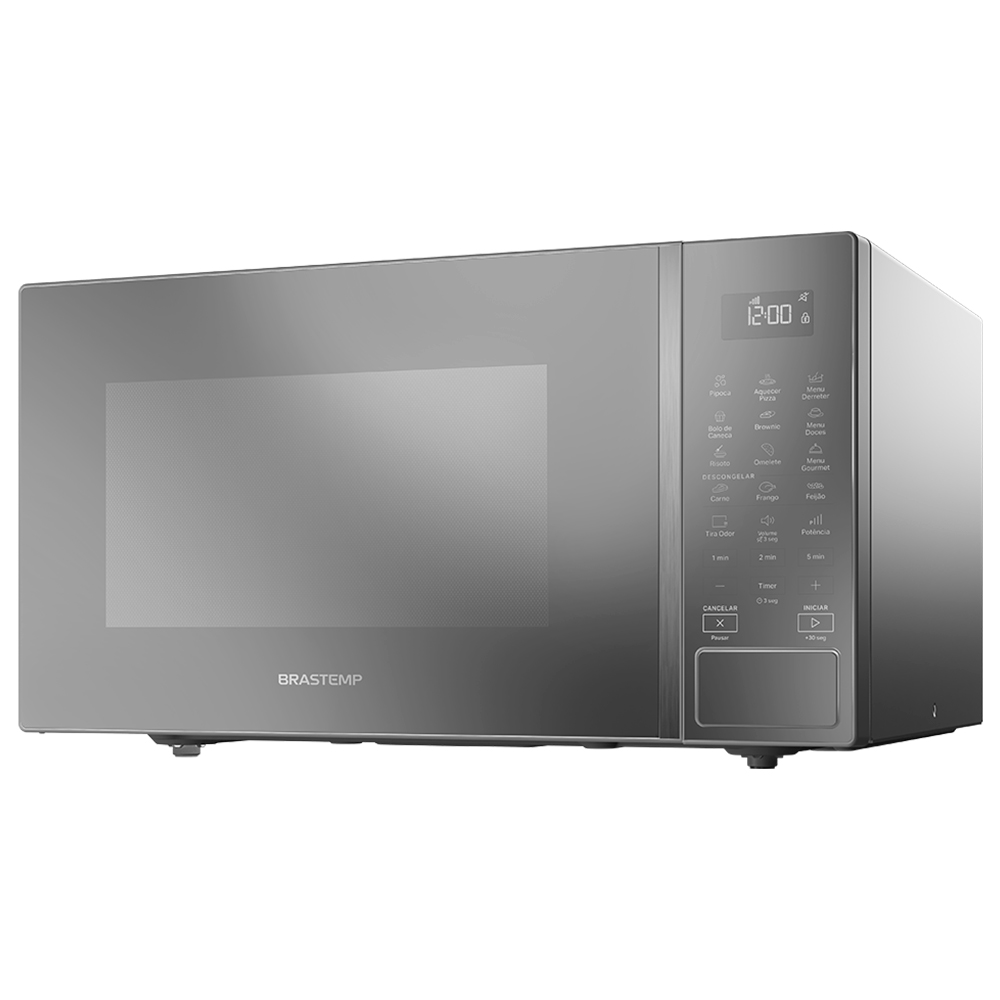 Micro-ondas de Bancada Brastemp 32L 900W Espelhado Função Tira Odor BMS46AR