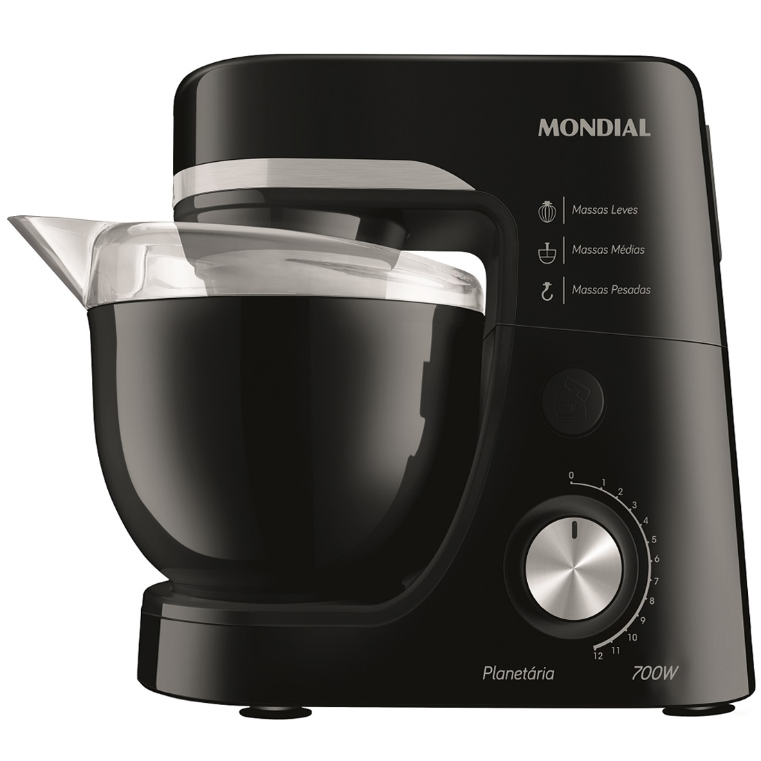 Batedeira Planetária Mondial BP03-B com 12 Velocidades 700W Tigela 4,5L