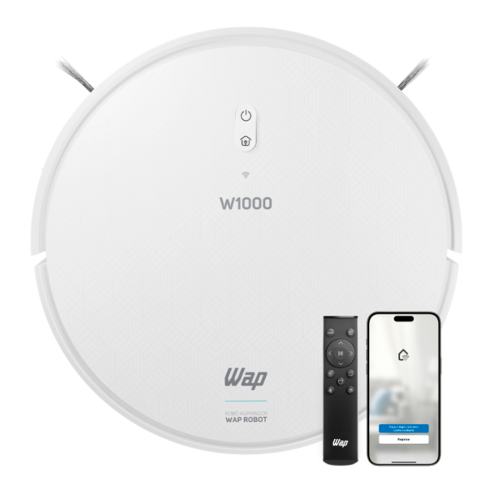 Aspirador de Pó e Água Robô Inteligente W1000 Wap