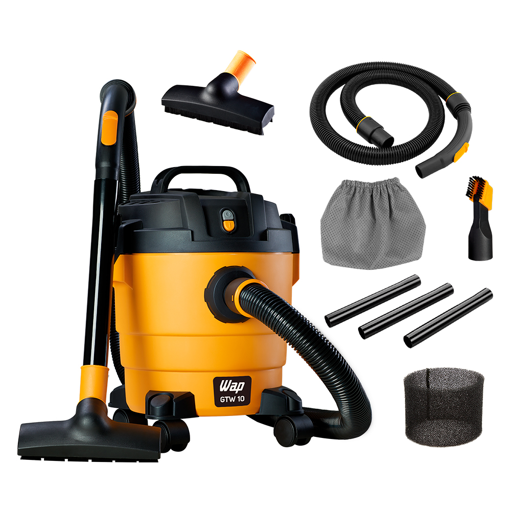 Aspirador Wap GTW10 Pó e Água 10L 1400W Filtro Removível Bocal de Sopro