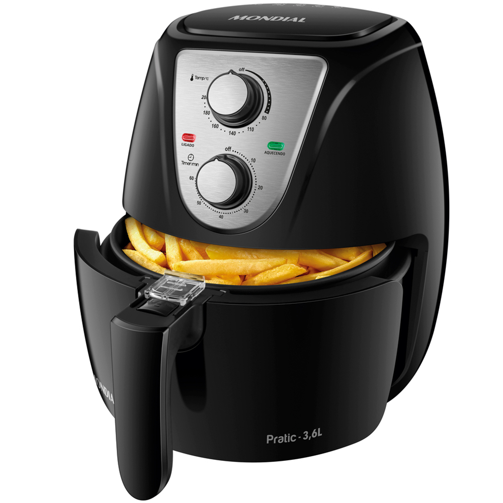 Fritadeira Elétrica Air Fryer Mondial Pratic AF-36 3,6L 1500W