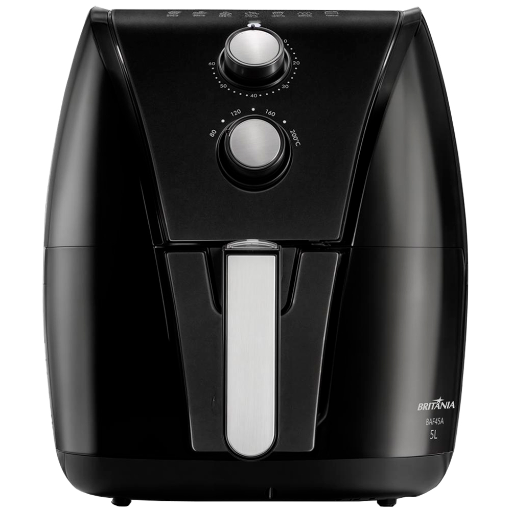 Fritadeira Air Fryer Britânia BAF45A Antiaderente Gold 5L 1500W