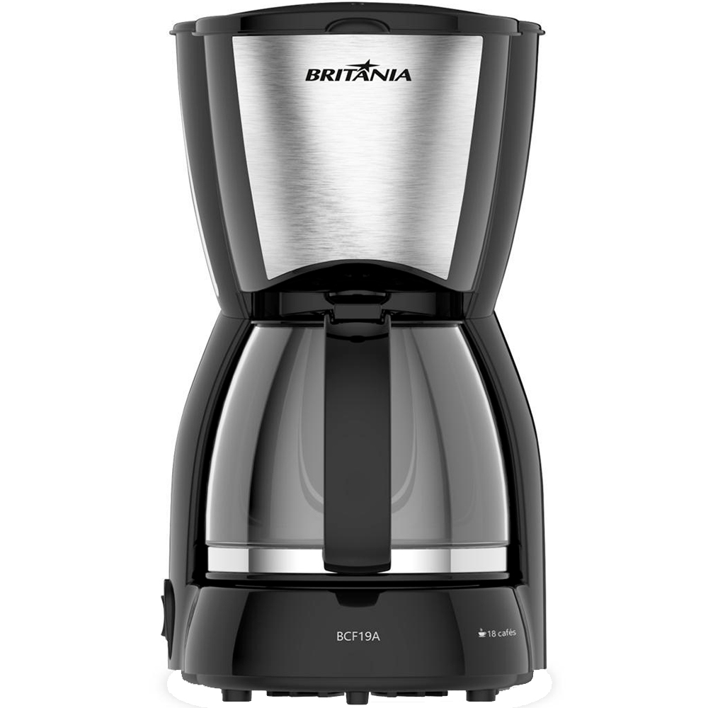 Cafeteira Elétrica Britânia BCF19 18 Xícaras Jarra de Vidro