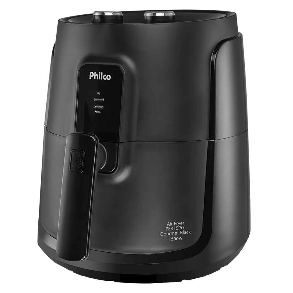 Fritadeira Elétrica Philco Air Fryer Gourmet Black 4,4L 1500W PFR15PG