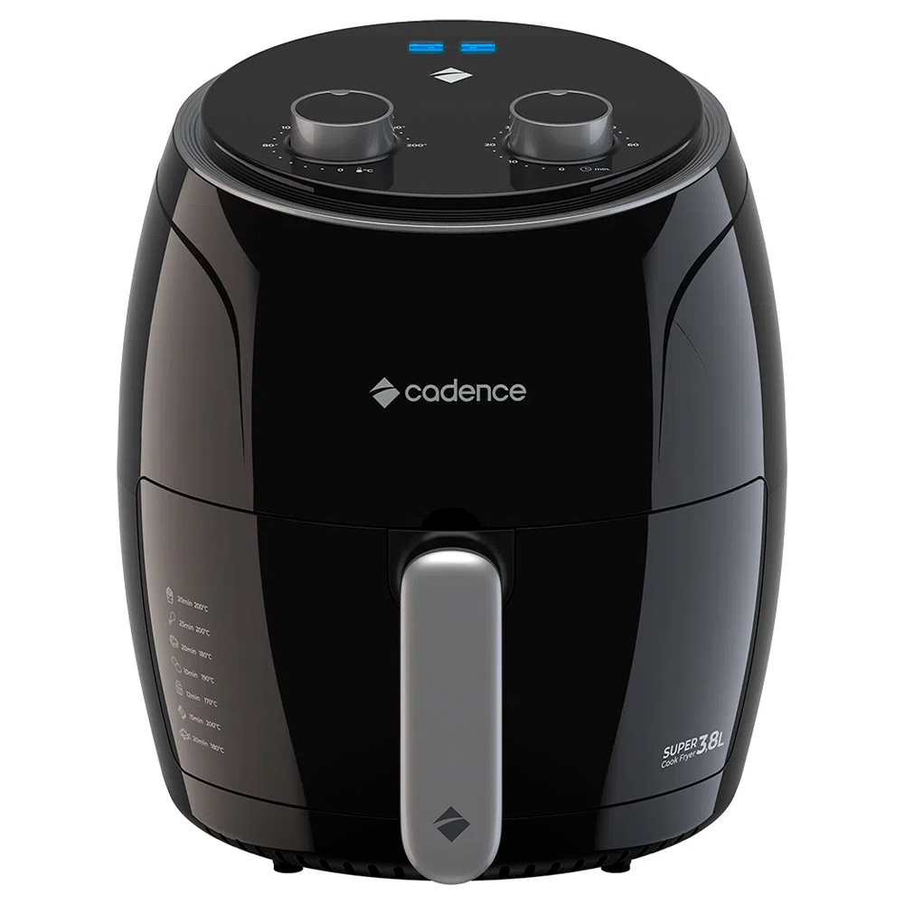 Fritadeira Elétrica Air Fryer Cadence Super Cook FRT410 3,8L 1300W Timer
