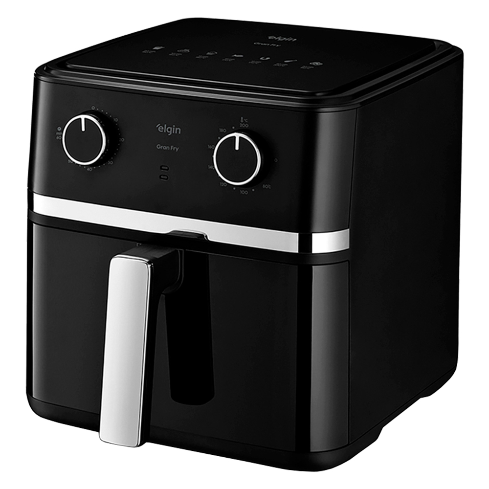 Fritadeira Elétrica Air Fryer Elgin Gran Fry 8L 1750W Grelha Removível