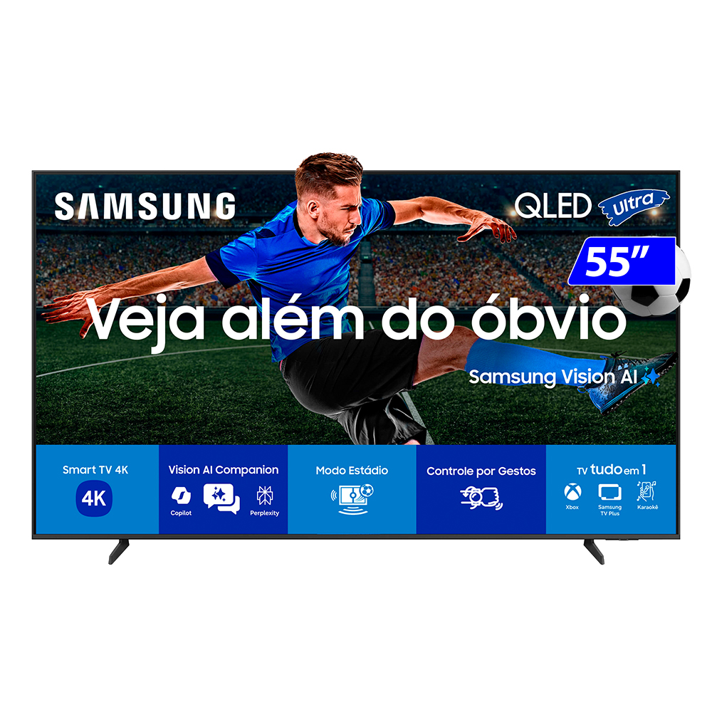 Smart TV Samsung QLED Ultra 55" 4K Comando de Voz QN55QEF1AGXZD