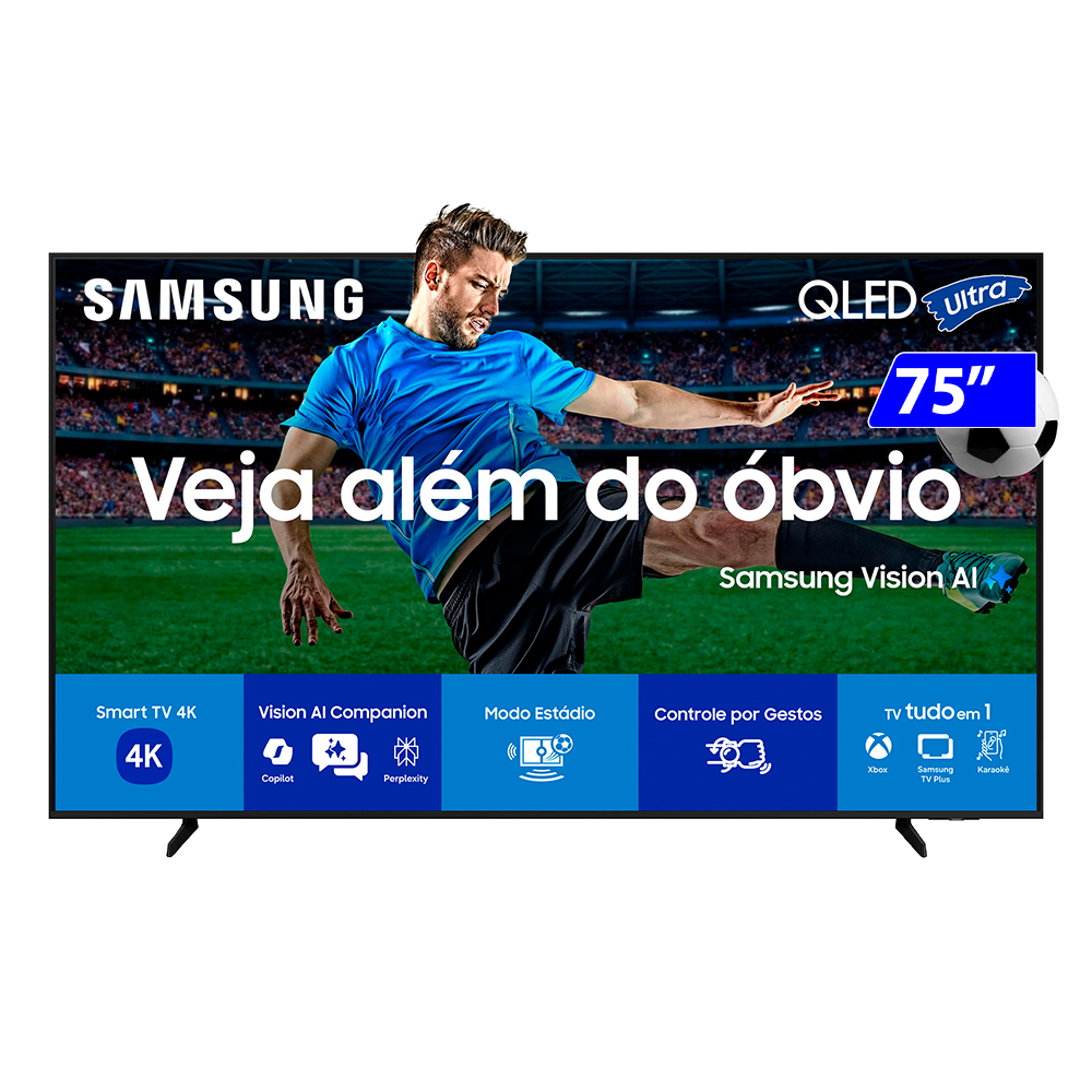 Smart TV Samsung Vision AI QLED Ultra 75" 4K QN75Q7FAAGXZD