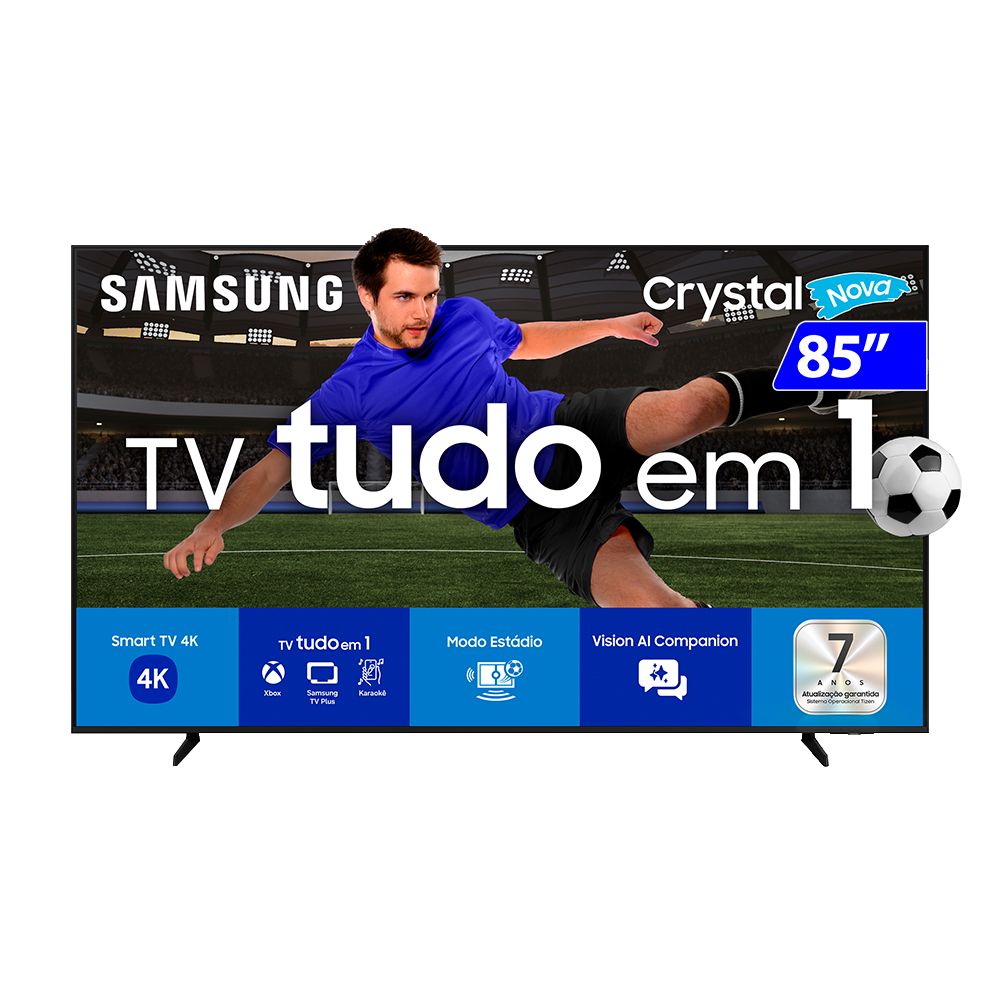 Smart TV Samsung LED 85" 4K Wi-Fi Tizen Crystal UHD UN85U8600FGXZD