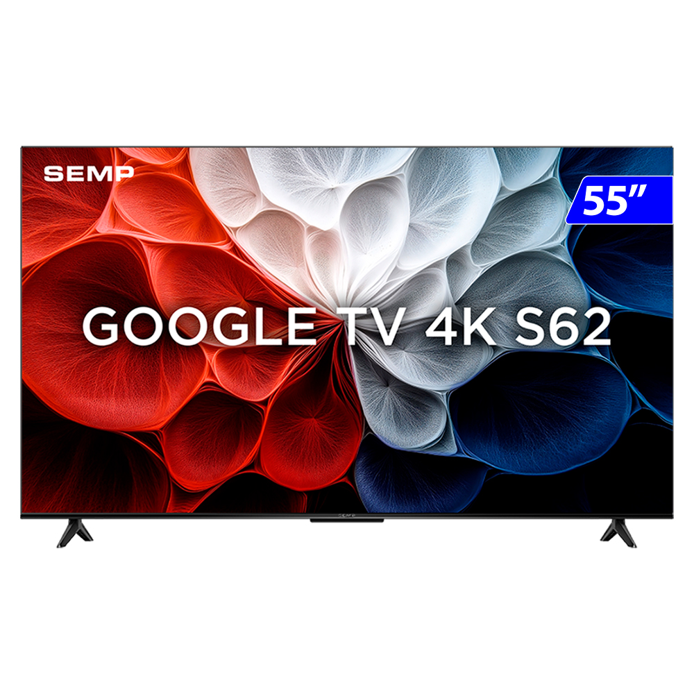 Smart TV Semp  LED 55" 4K Wi-Fi Android TV HDR 55S62