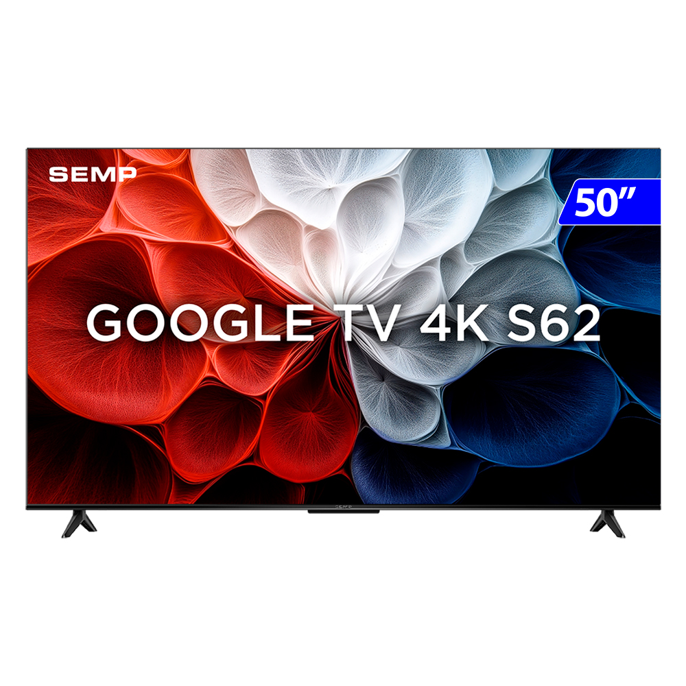 Smart TV Semp LED 50" 4K Wi-Fi Android TV HDR 10+ 50S62