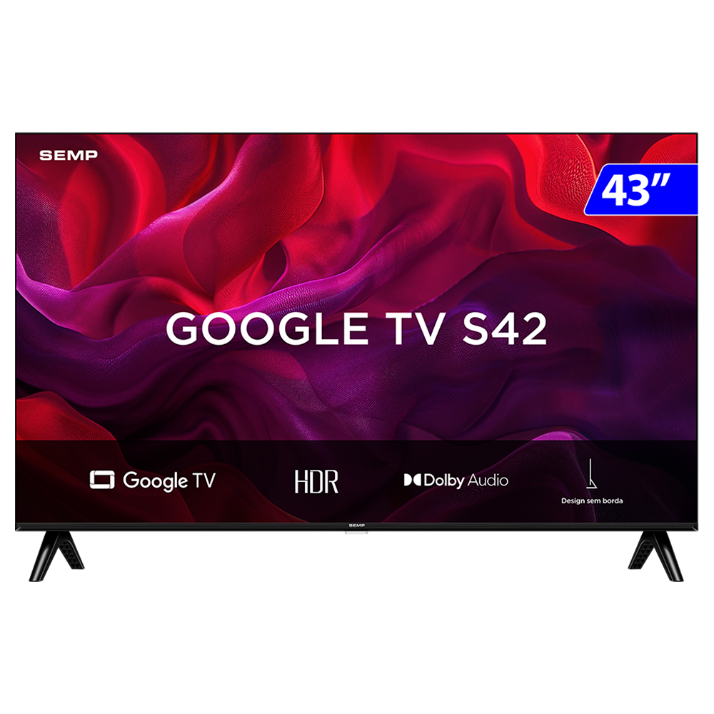 Smart TV Semp LED 43" Full HD Wi-Fi Android TV 43S42
