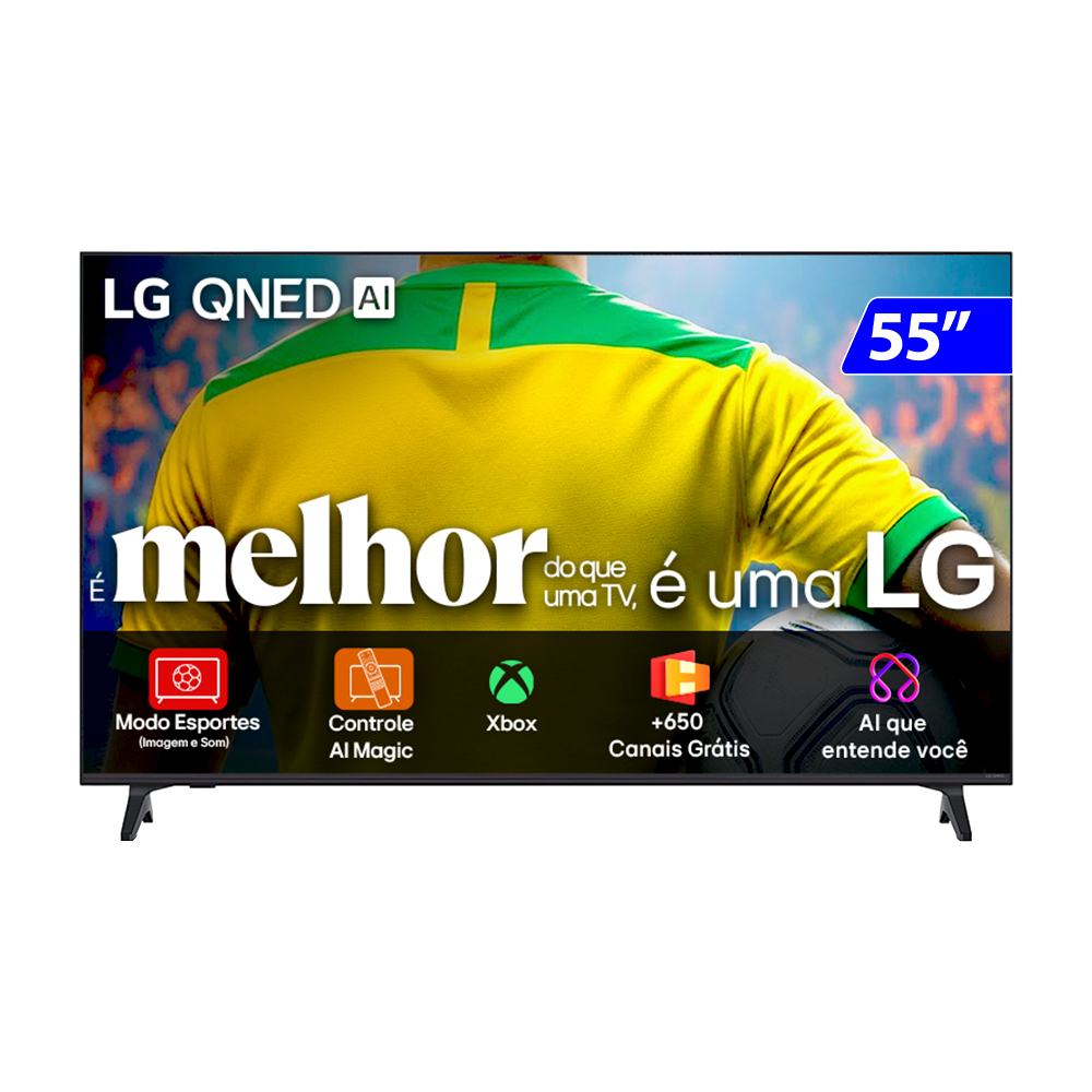 Smart TV LG QNED 55" 4K Wi-Fi Comando de Voz 55QNED73ASA