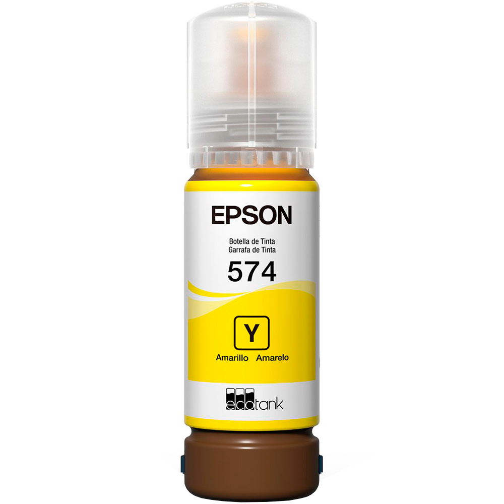 Refil para Tanque de Tinta Epson Amarelo 574 até 2.100 Fotografias