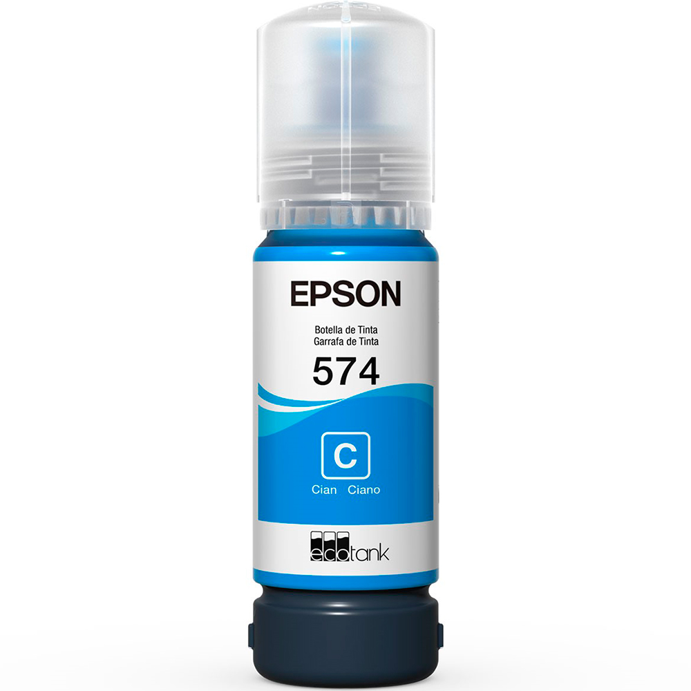Refil para Tanque de Tinta Epson Ciano 574 até 2.100 Fotografias