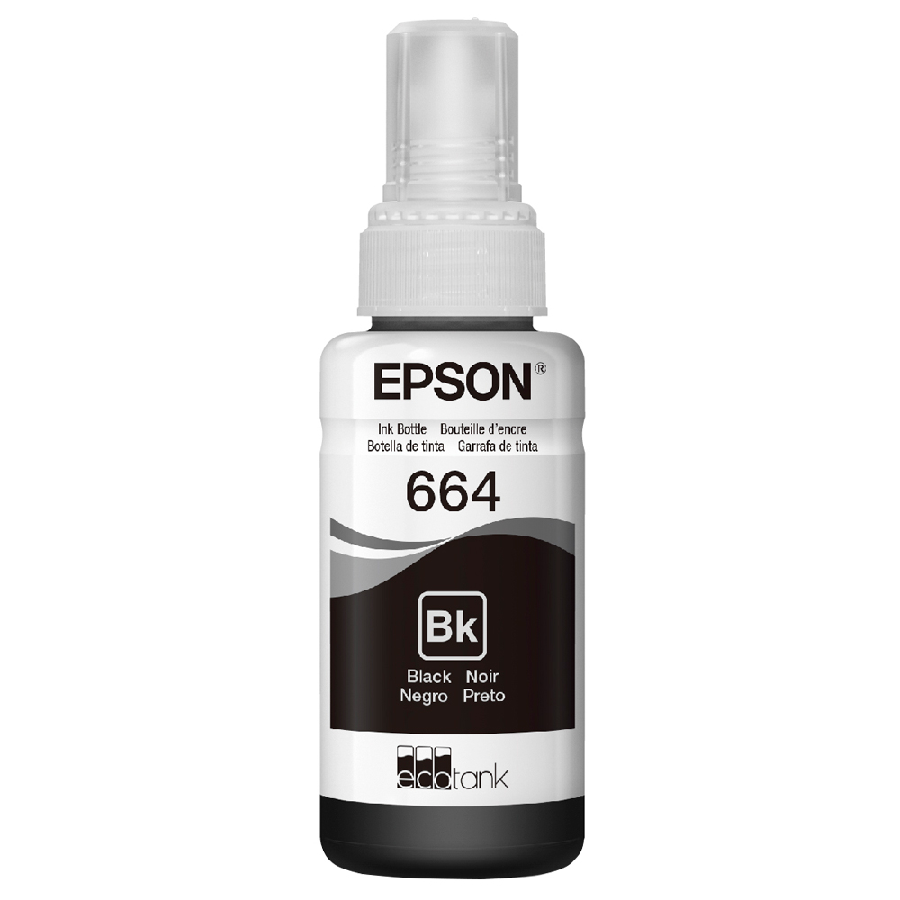 Refil para Tanque de Tinta Epson Preto NºT664 até 4.000 Páginas T664120-AL