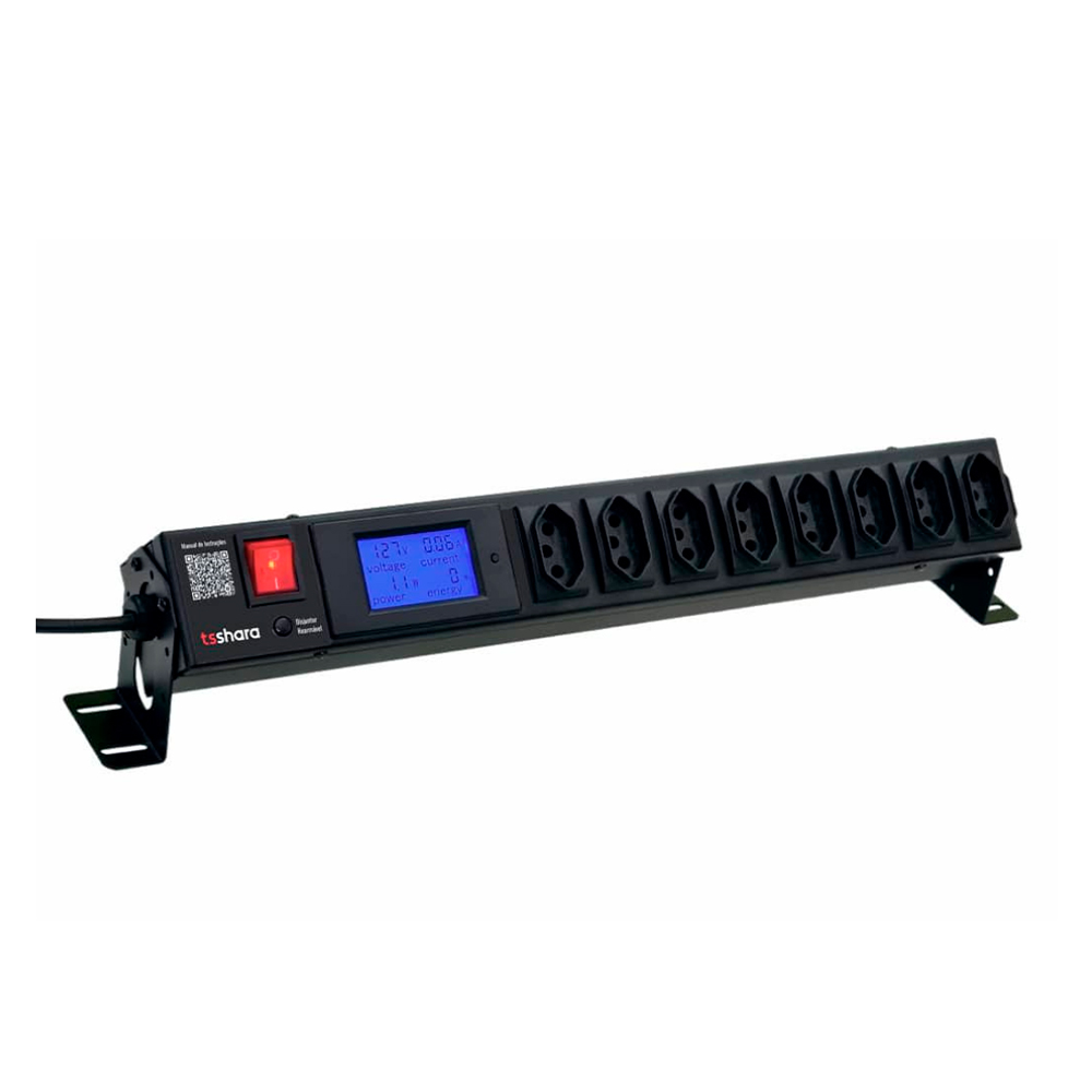 Filtro de Linha + Protetor Smart TS Shara 8 Tomadas 20A