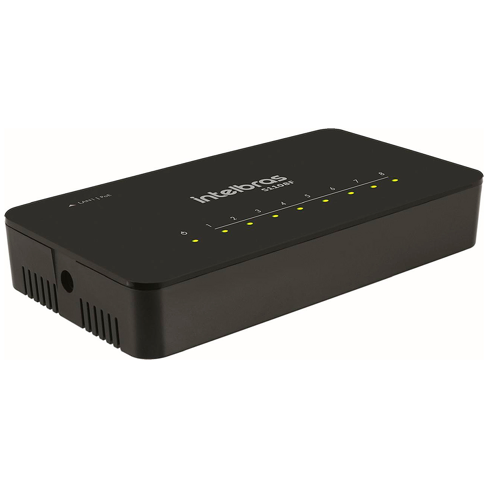 Switch Intelbras S1108F 10/1000Mbps 8 Portas 4760117