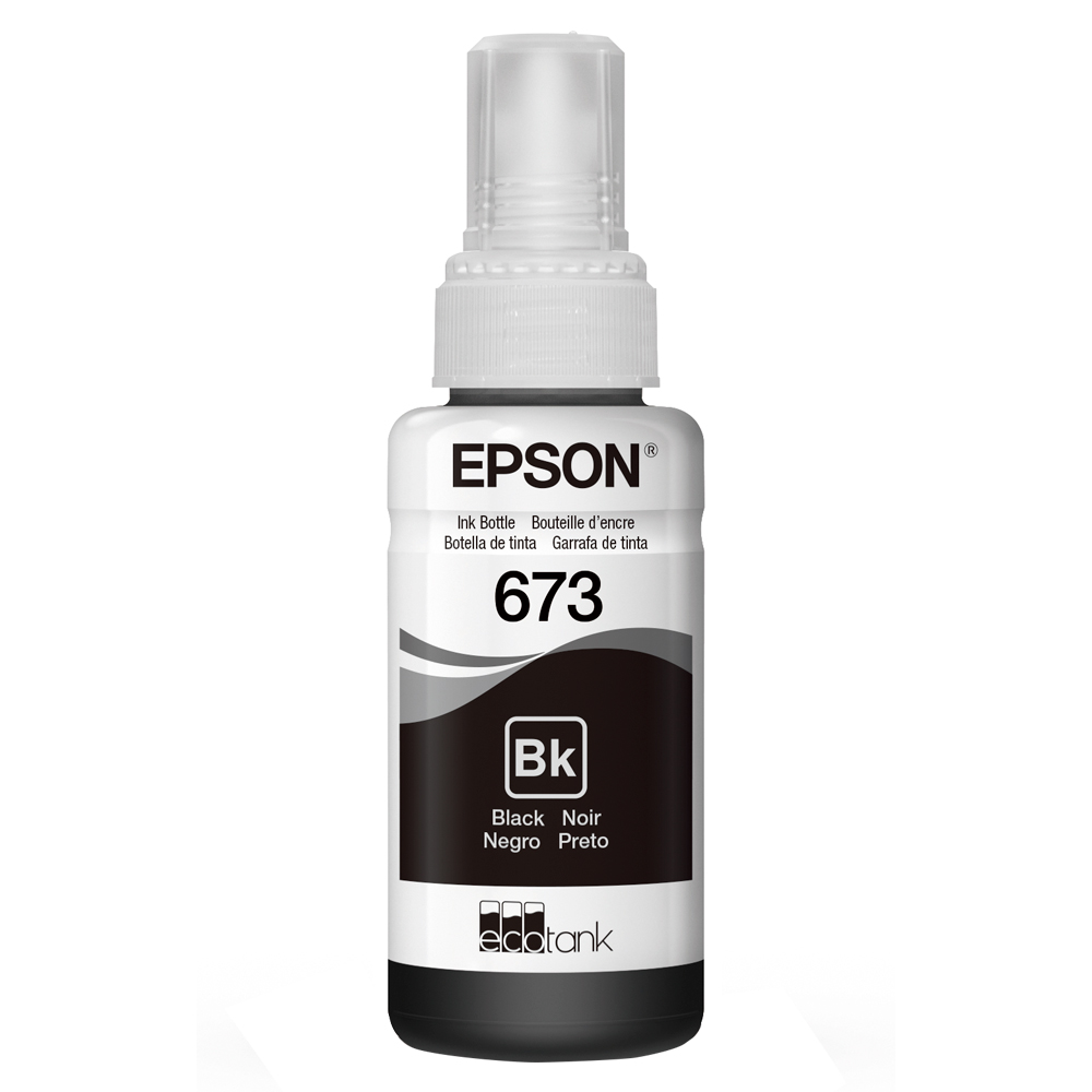 Refil para Tanque de Tinta Epson Preto Nº673 até 3.000 Páginas T673120-AL