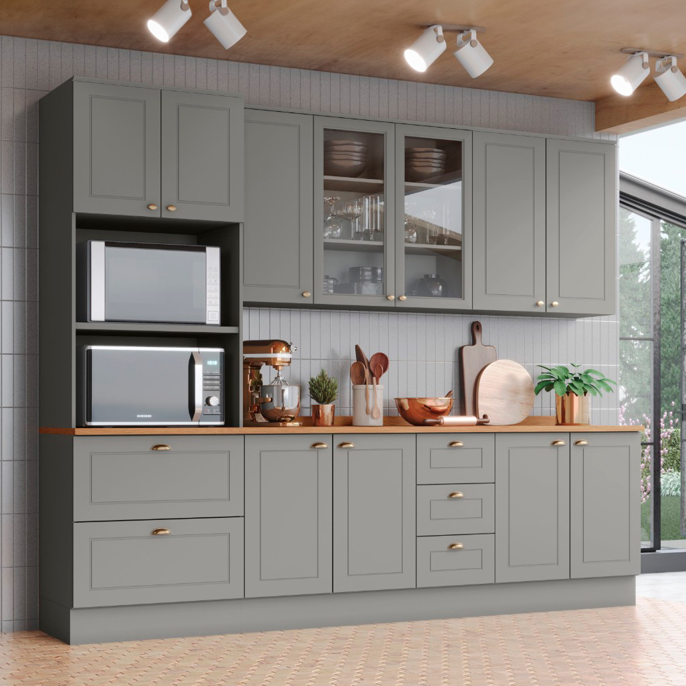 Cozinha Modulada 5 Peças 11 Portas 5 Gavetas Americana Henn