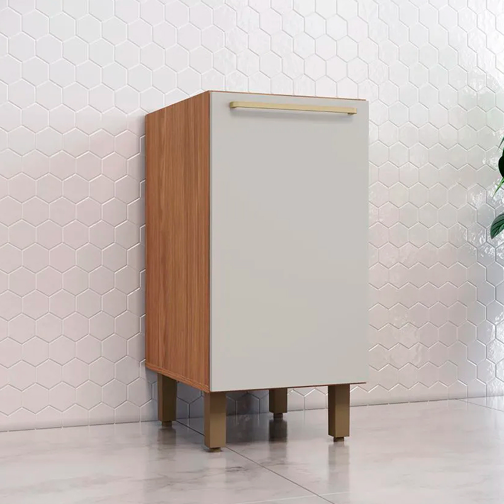 Balcão com Tampo 1 Porta 40cm MDP MDF Requinte Henn