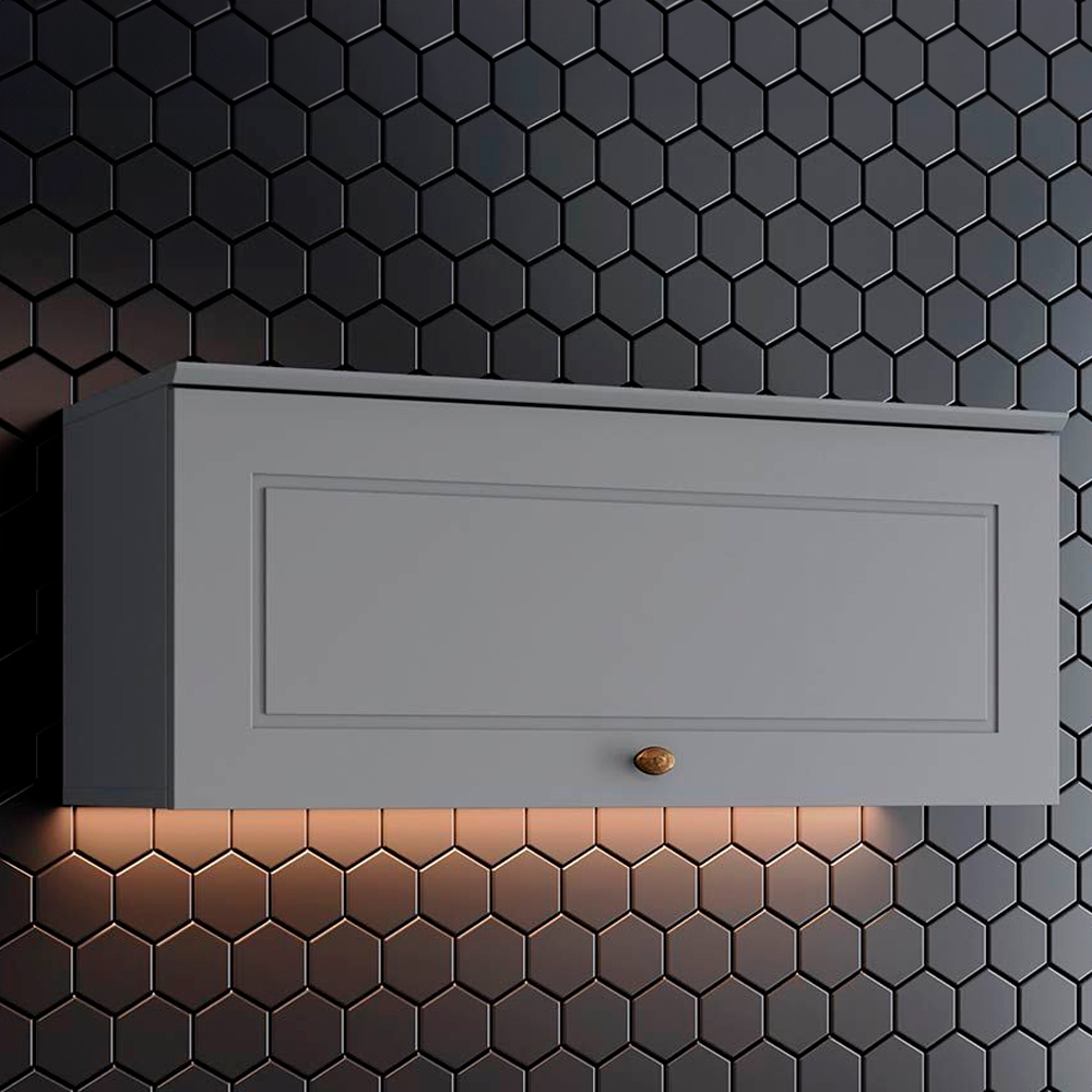 Armário Aéreo 1 Porta Basculante MDF Henn Americana