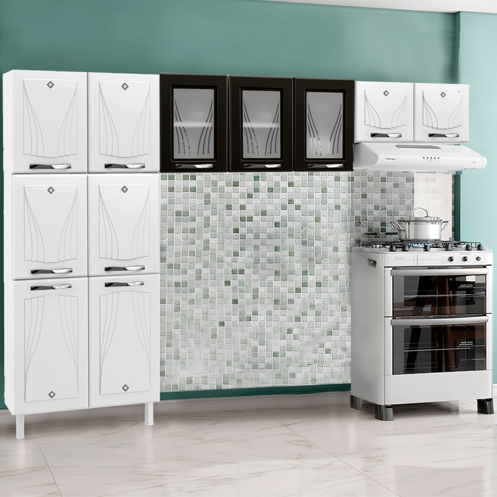 Cozinha Modulada 3 Peças 11 Portas em Aço Star Telasul