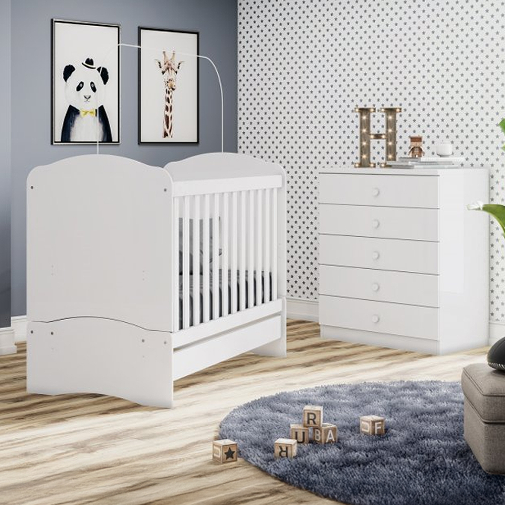 Quarto Infantil 2 Peças MDP MDF Henn Bala de Menta