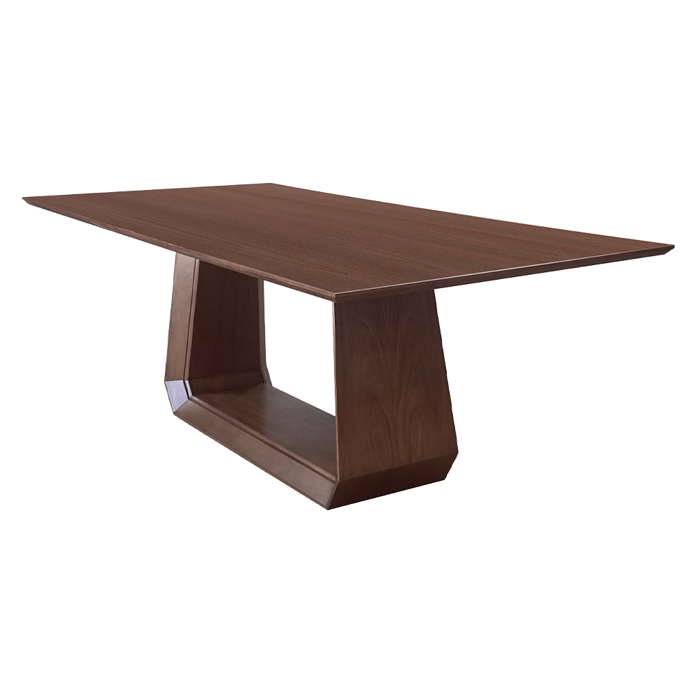 Mesa de Jantar 8 a 10 Lugares Tampo de Madeira Laminada Luna Ceval