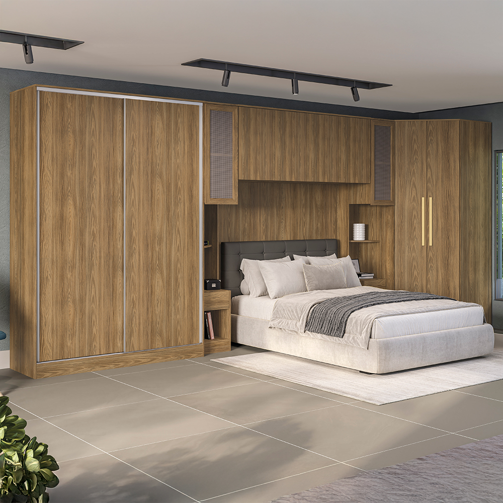 Quarto Modular Kappesberg Ágata 06 peças 10 Portas