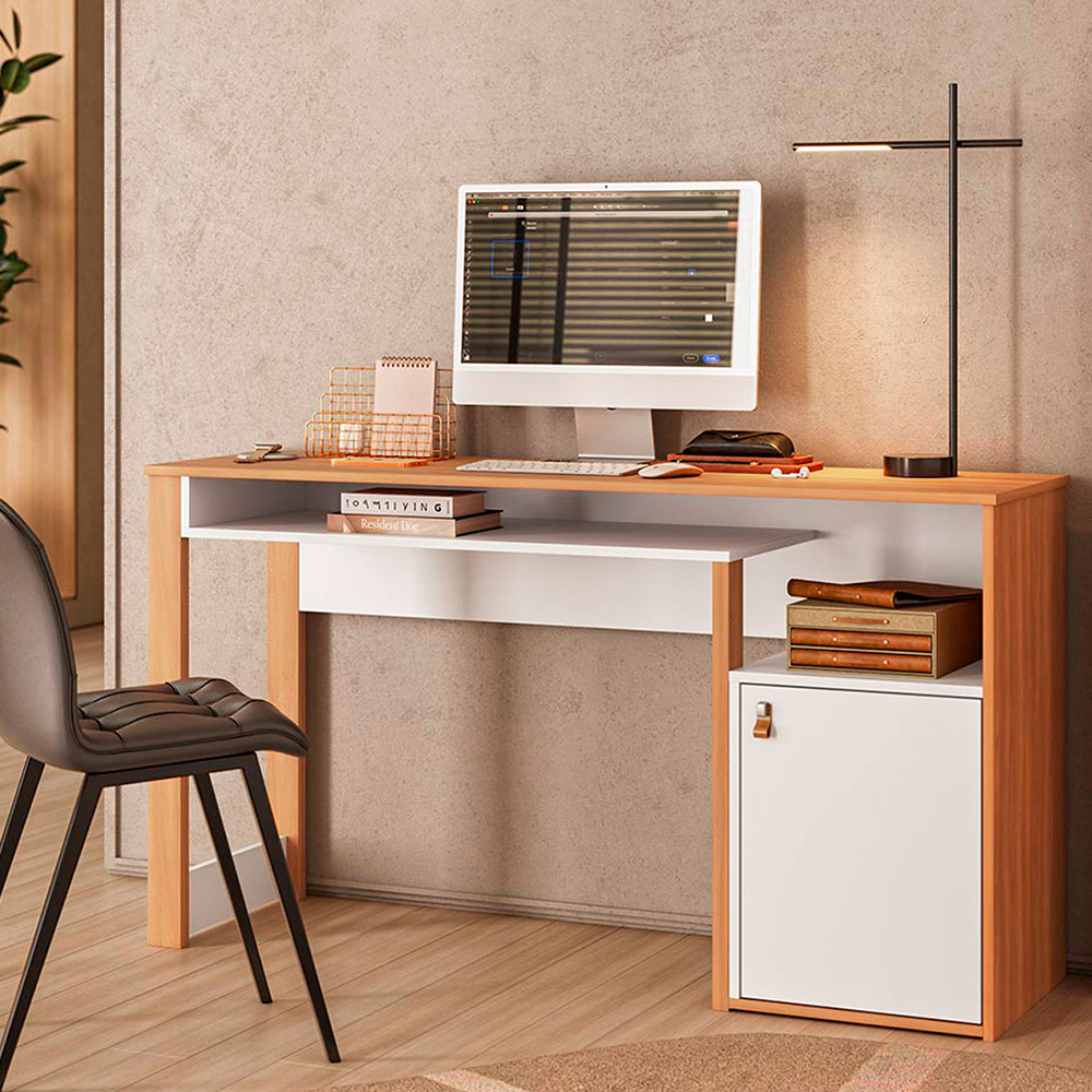 Escrivaninha 1 porta 1 nicho MDP Versa Home Telasul