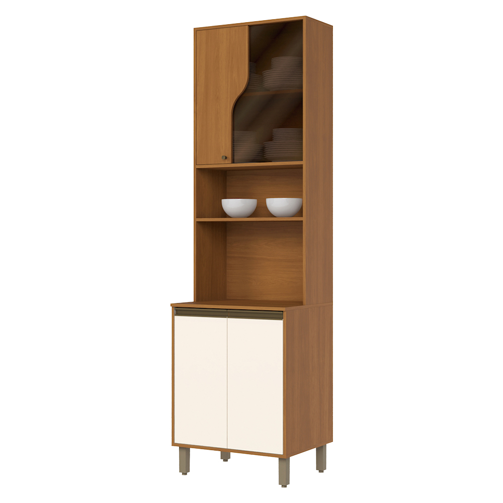 Torre Quente 1 Nicho para Forno 4 Portas MDP e MDF Venaly Henn