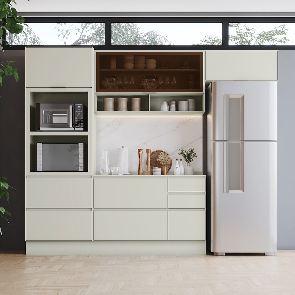 Cozinha Modulada 4 Peças 6 Portas 4 Gavetas Fineze Henn