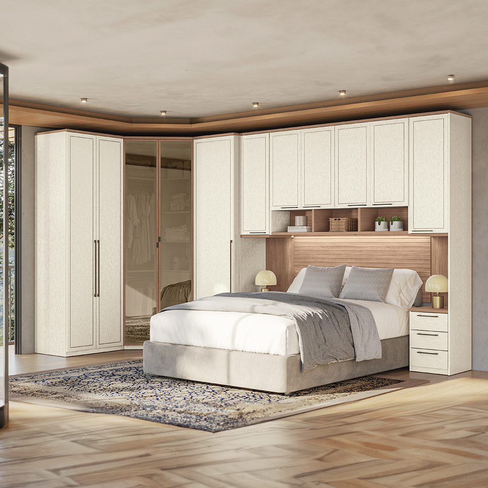 Quarto Modulado Santos Andirá Doce Vida 7 Peças 11 Portas