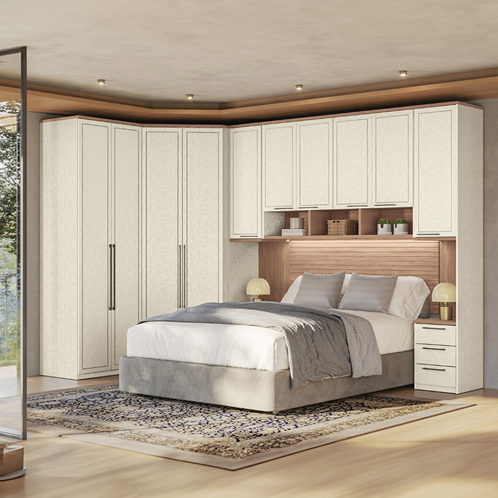 Quarto Modulado Santos Andira Doce Vida 6 Peças