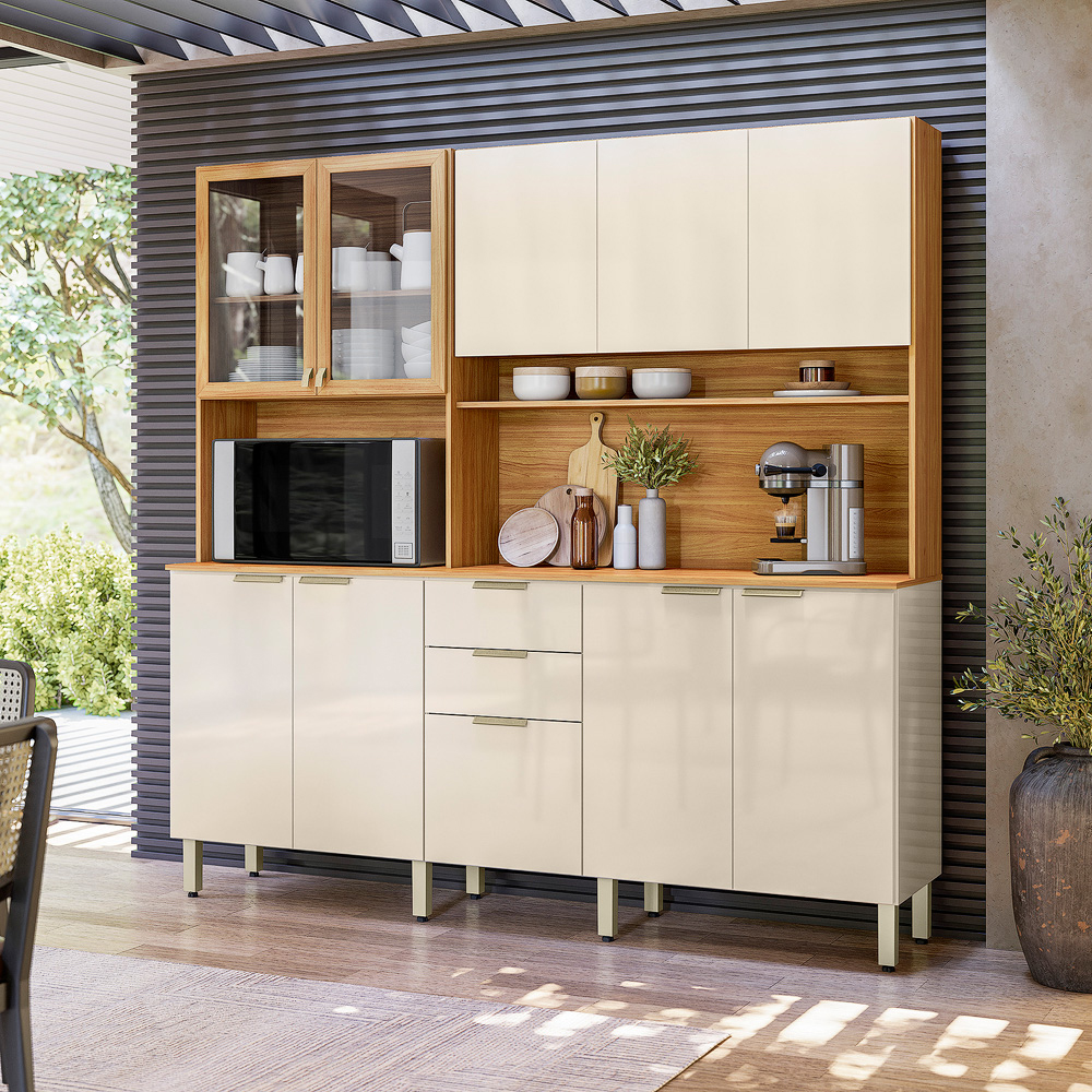 Cozinha Compacta 10 Portas 02 Gavetas Amora Demóbile