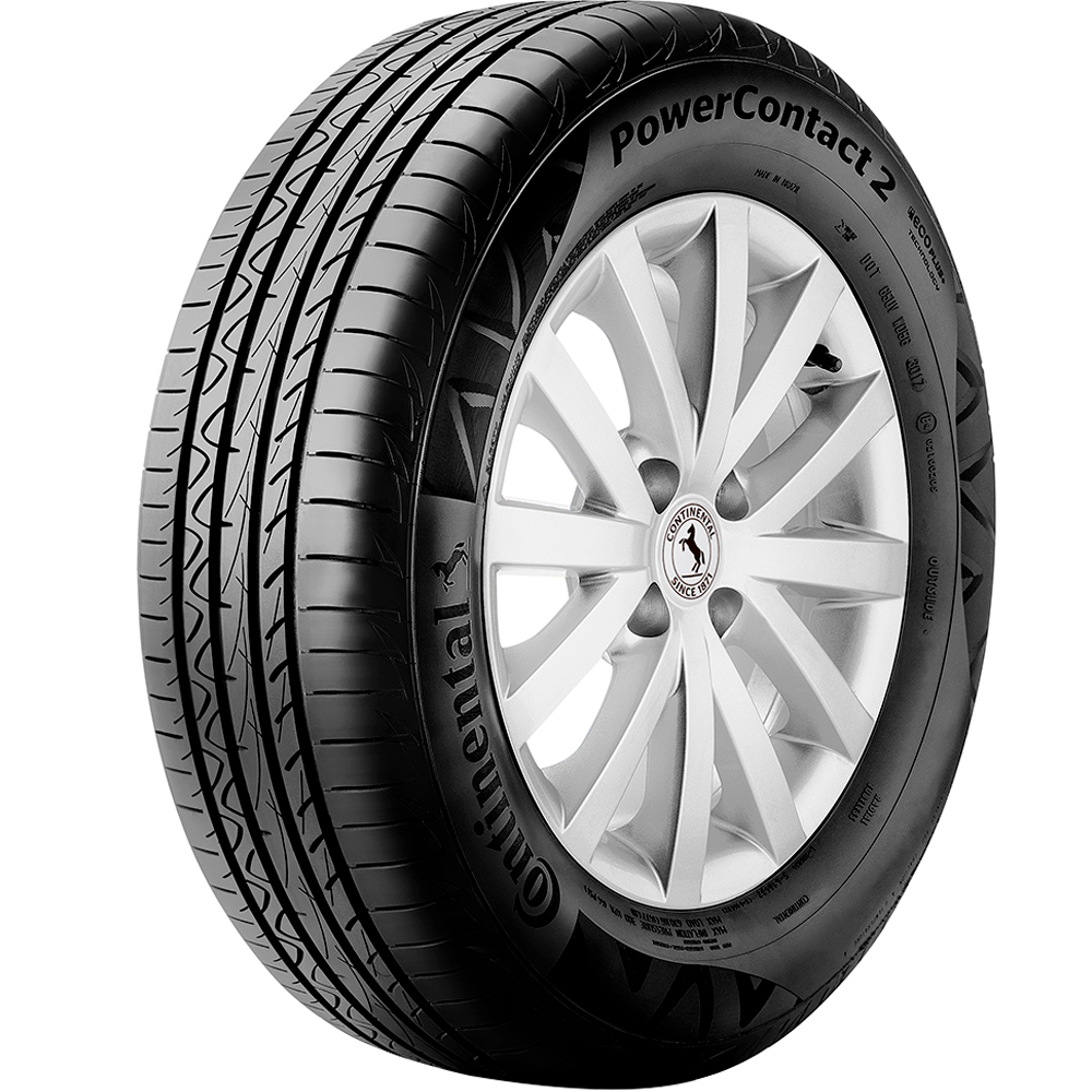 Pneu 195/55R16 Continental PowerContact 2 Aro 16 87H Assimétrico Radial