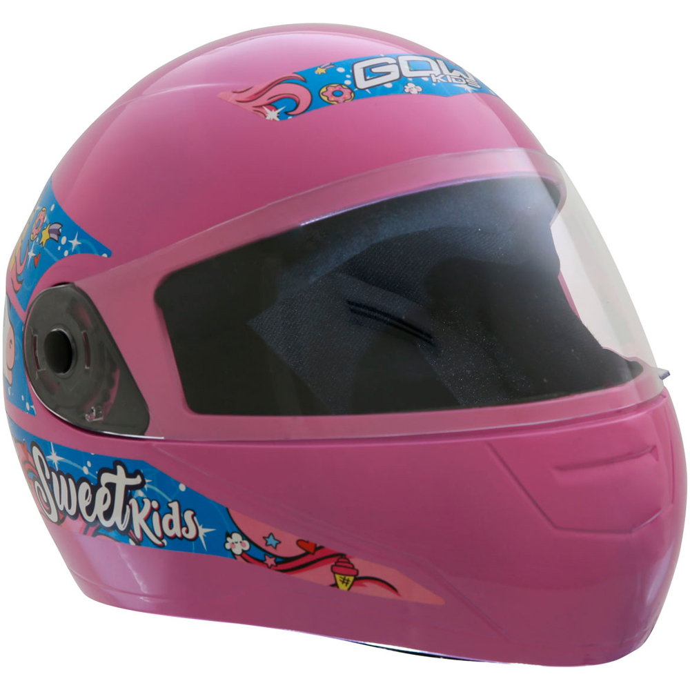 Capacete de Moto Infantil Fechado 54 Gow Sweet com IRS