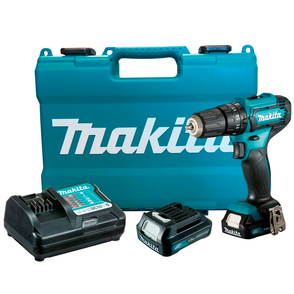 Furadeira e Parafusadeira de Impacto Makita 12V 2 Baterias Maleta HP333DWYE