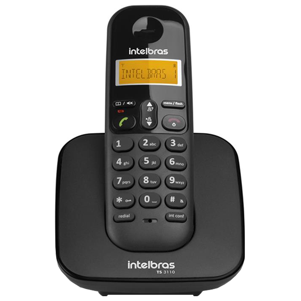 Telefone Intelbras TS-3110 sem Fio até 7 Ramais com Base Dect 6.0 GHz