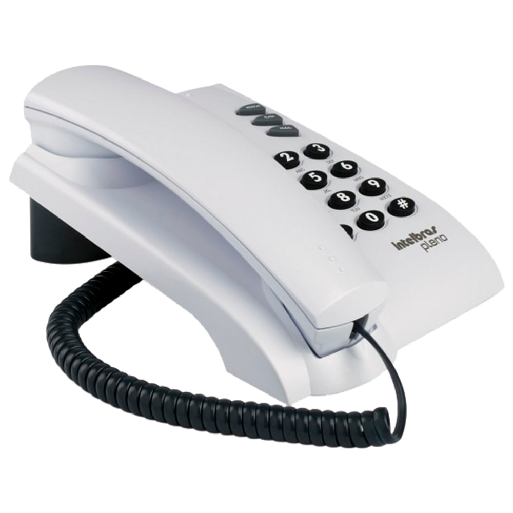 Telefone Intelbras Pleno com Fio e Chave de Bloqueio Funções Flash