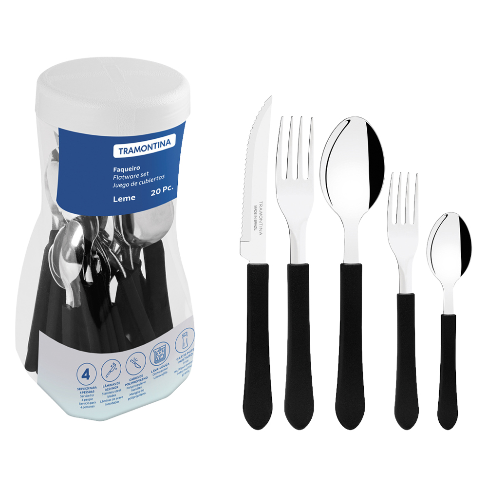 Faqueiro 20 Peças Tramontina Inox Leme