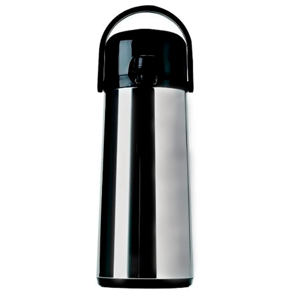 Garrafa Térmica Invicta Air Pot 1,8L Bomba de Pressão Ampola de Vidro Inox
