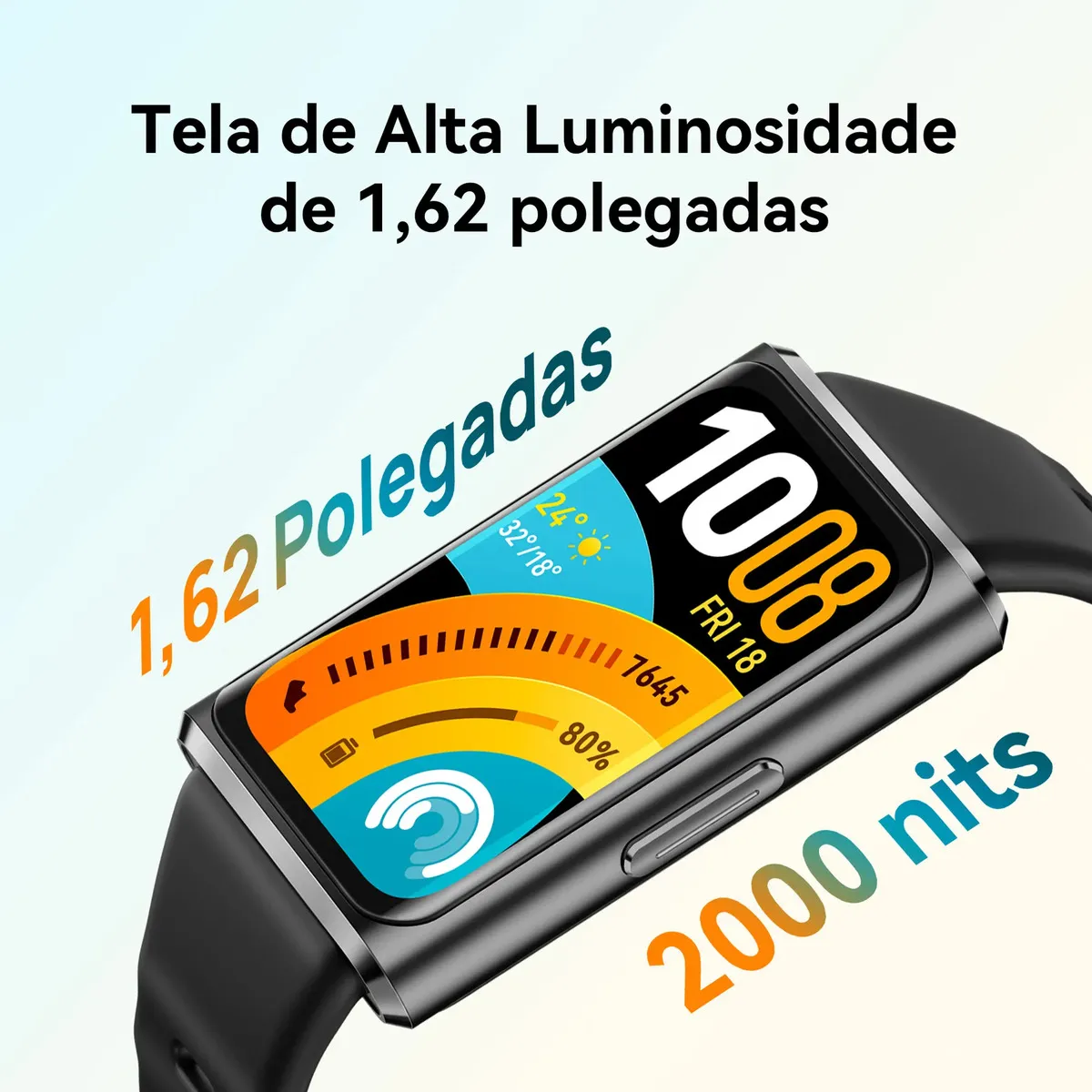 Smartwatch HUAWEI Band 11 Pro Posicionamento GNSS Autônomo Tela