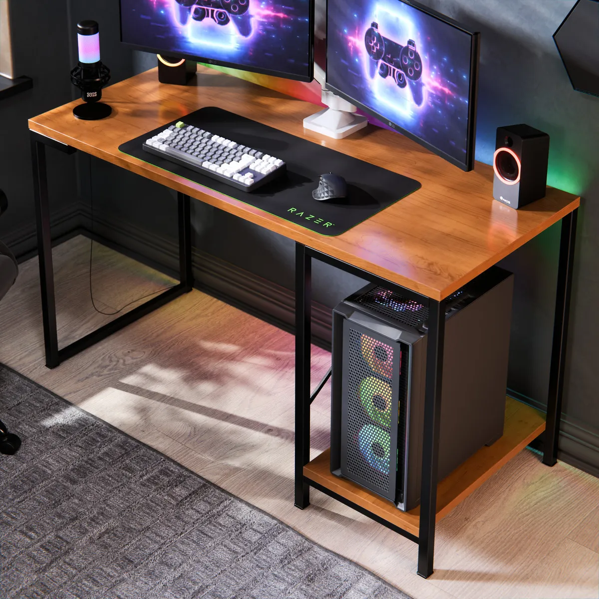Escrivaninha Gamer Tokyo Mdf Mesa Para Computador Home Office